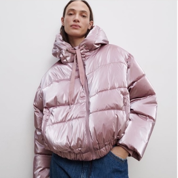 Zara Hooded Puffer Jacket NWT - Picture 5 of 14